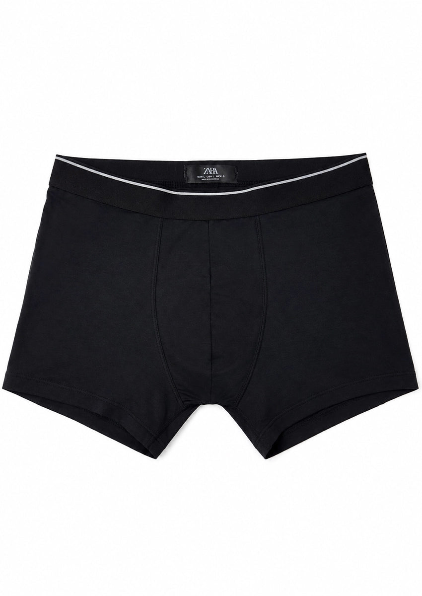ZARRAA Branded Men's Solid Boxers (Pack of 3)