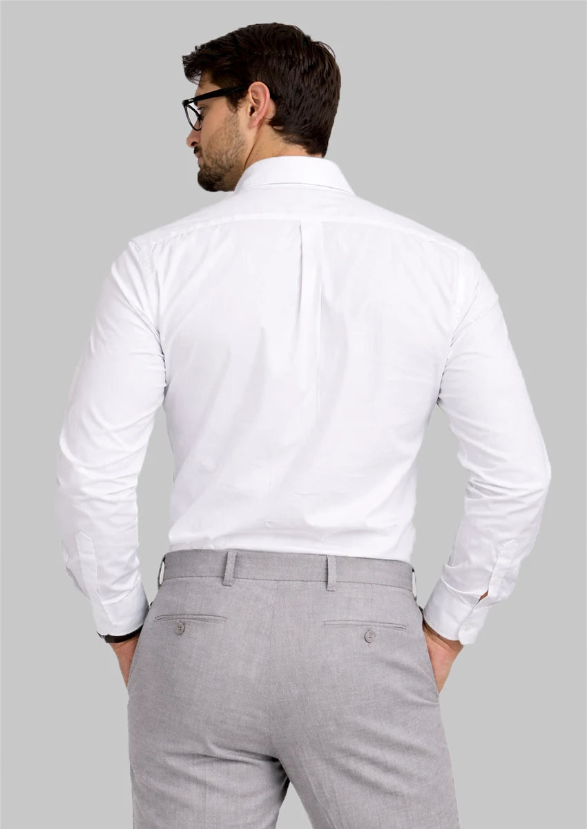 Pollo Branded Men's Slim Fit White Color Shirt MFS-12