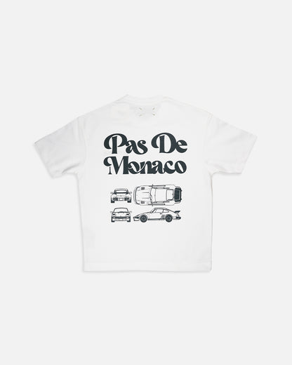 Pas Monaco Branded Men's White Tee MT-23