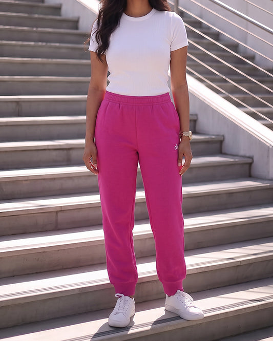 Alos Branded Women’s Thick Fleece Trouser – Hot Pink WTR-05