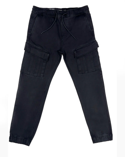 PullNBear Branded Men's Cargo Fit Pant Black Color CFP-04