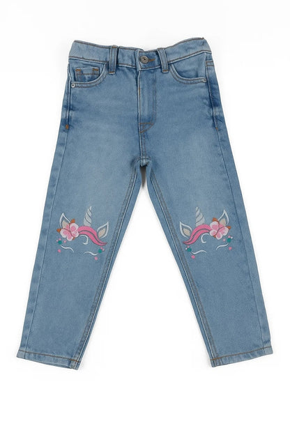 Branded Girl's Embroided Jeans GJ-01