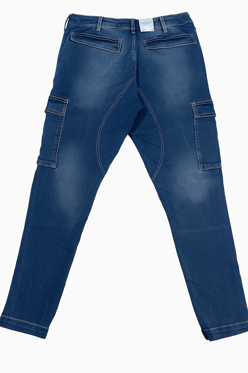 PullNBear Branded Men's Cargo Fit Pant Blue Blast Color CFP-02