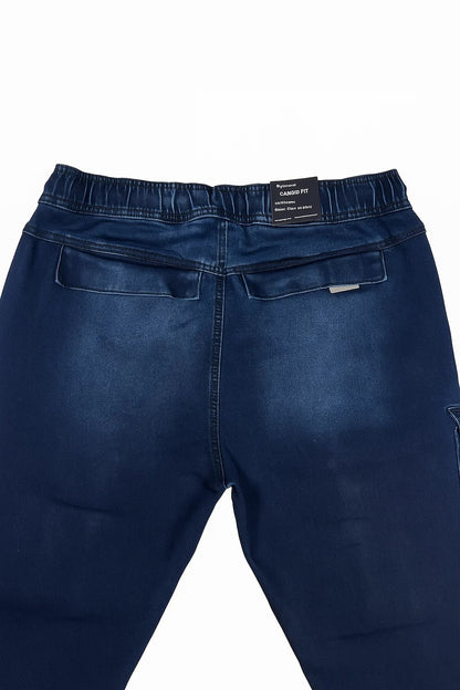 PullNBear Branded Men's Cargo Fit Pant Blue Color CFP-03