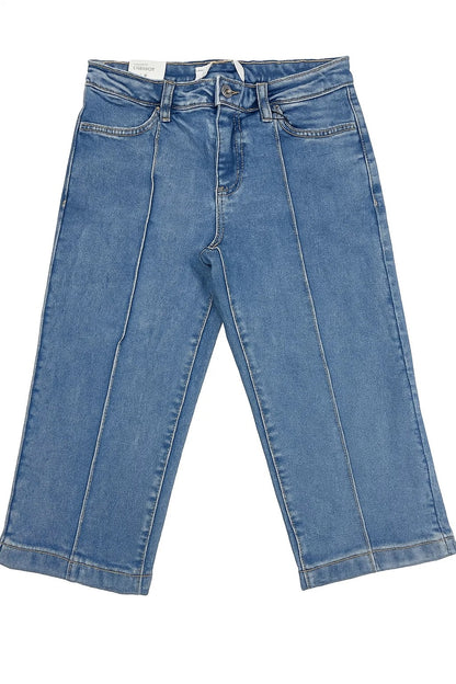 Branded Girl's Capri Jeans Denim Blue Color GJ-02