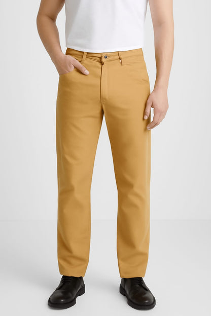 At cmpny Branded Men's Slim Fit Chino Pant Camel Brown Color MCP-15