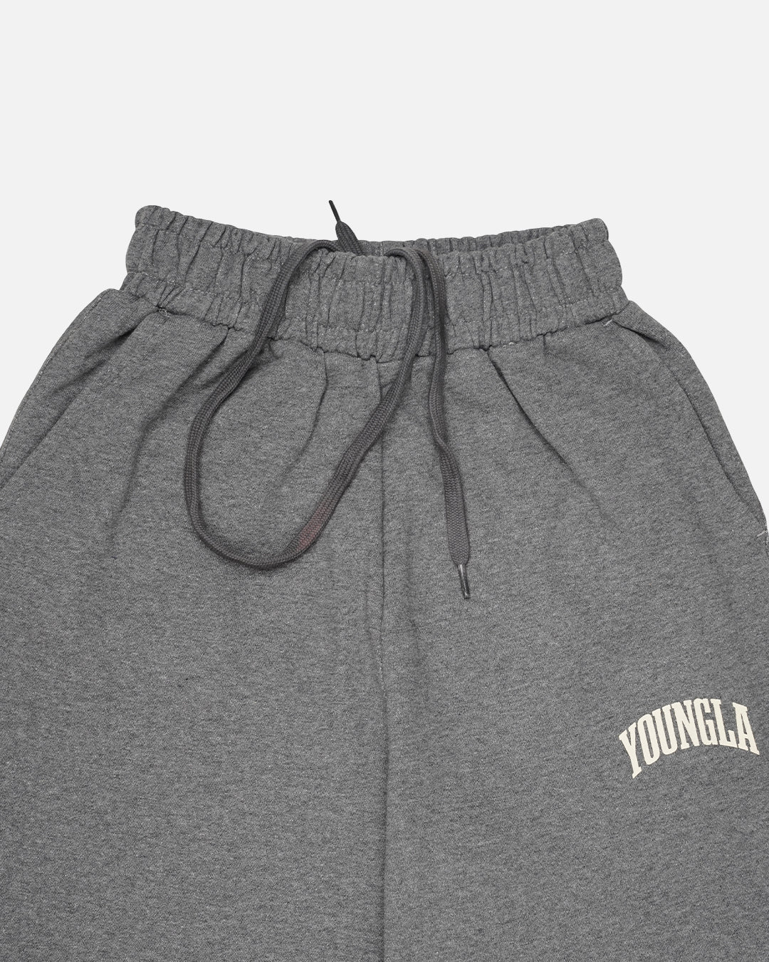 Younglay Winter Branded Unisex Fleece Wide-Leg Trousers – Grey UT-23