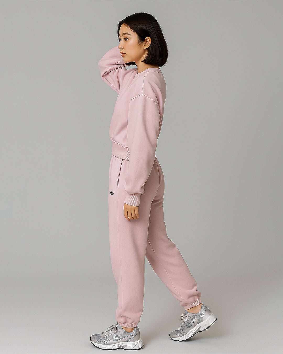 Alos Branded Essential Winter Fleece Co-Ord Set – Pink (Premium Export) WCS-20