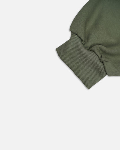 Alos Branded Essential Winter Fleece Co-Ord Set – Olive Green (Premium Export) WCS-19