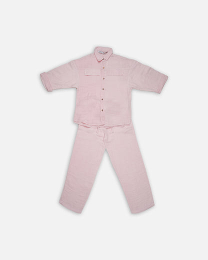 Spark Branded Women’s Premium Co-ord Set – Light Pink WCS-29