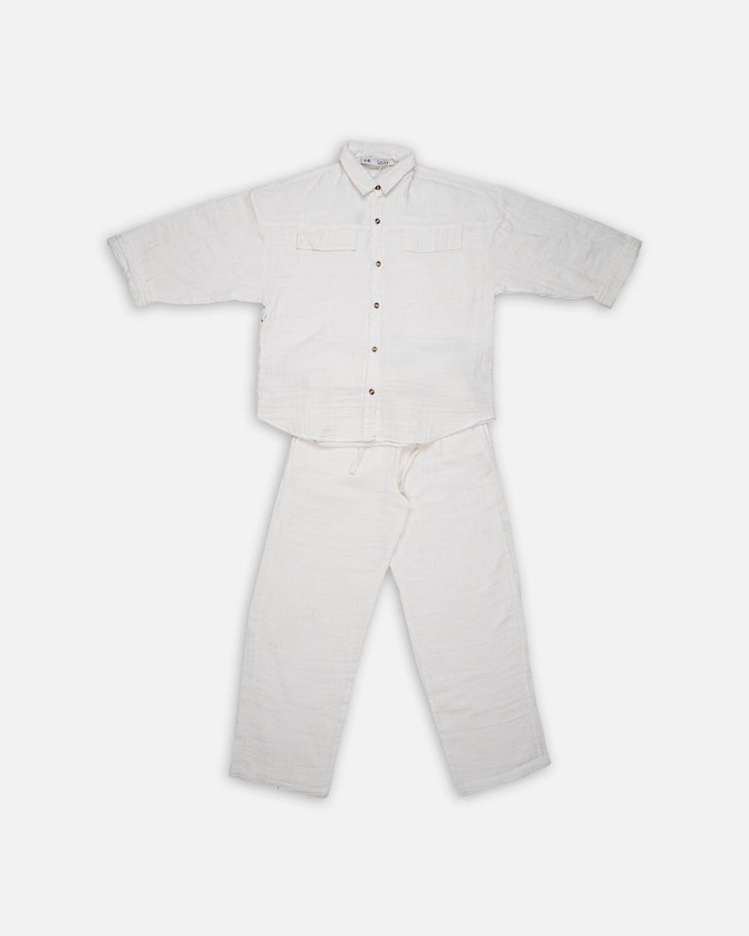 Spark Branded Women’s Premium Co-ord Set – White WCS-28