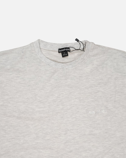 BOOH Branded Women’s Classic Crew Neck T-Shirt – Light Grey WT-05