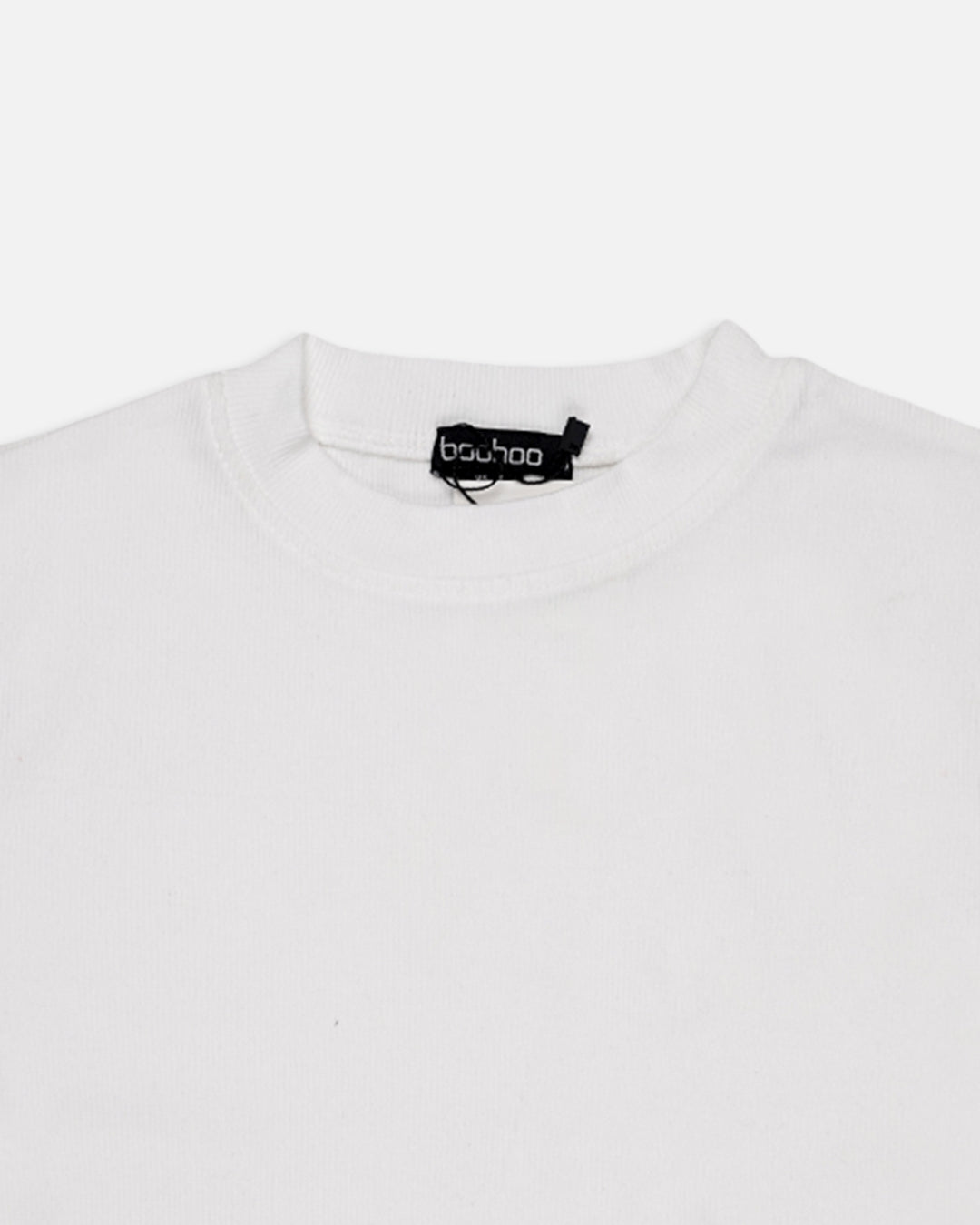 BOOH Branded Women’s Classic Crop Top – White WTT-14