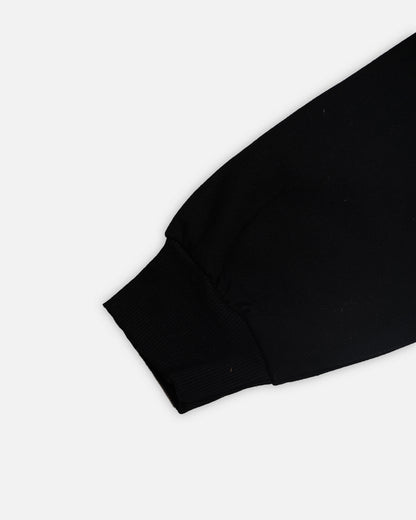 Teranovy Branded Women’s Cropped Fleece Hoodie – New York Black WHD-05