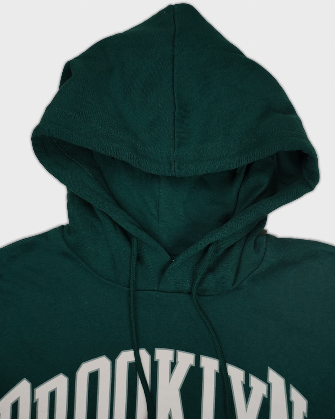 Teranovy Branded Women’s Cropped Hoodie – Dark Green WHD-02
