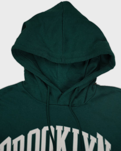 Teranovy Branded Women’s Cropped Hoodie – Dark Green WHD-02