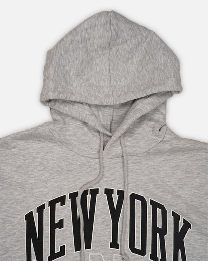 Teranovy Branded Women’s New York Crop Hoodie – Grey WHD-01