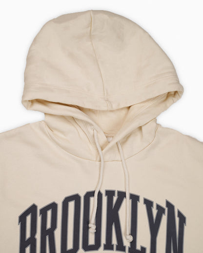 Teranovy Branded Women’s Cropped Fleece Hoodie – Beige WHD-06