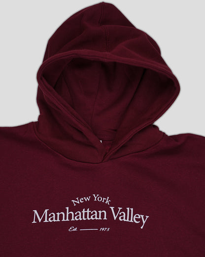 ZARRAA Branded “Manhattan Valley” Premium Kids Hoodie – Maroon KH-02