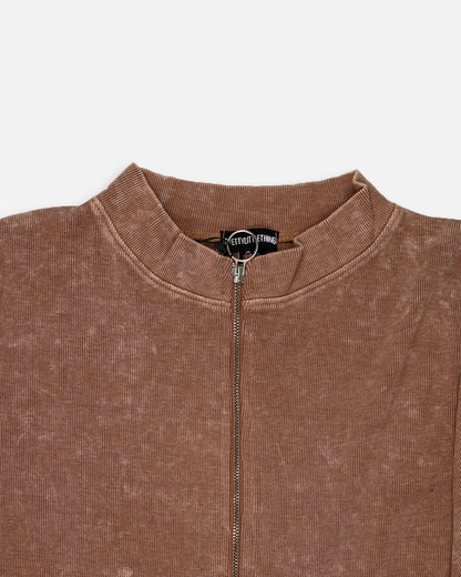 Pretty Ltl things Branded Women’s Winter Fitted Zipper Jacket – Brown WJ-05