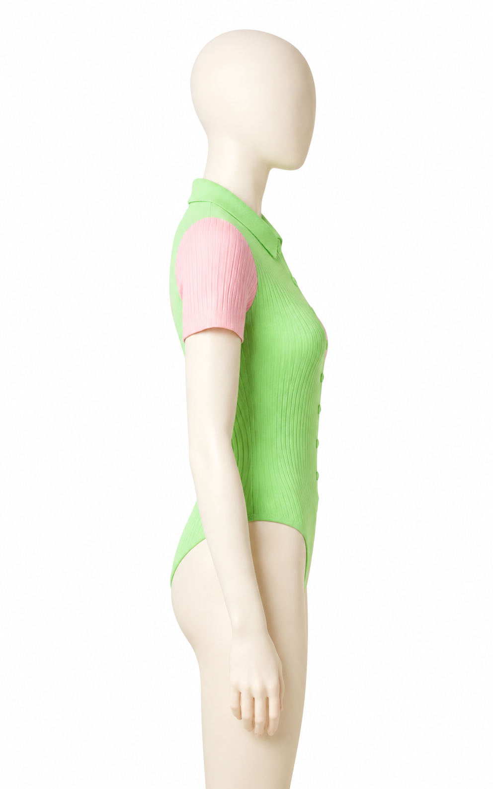 Misguidd Branded Women's Bodysuit Pack Of Three Black,White & Green/Pink Color