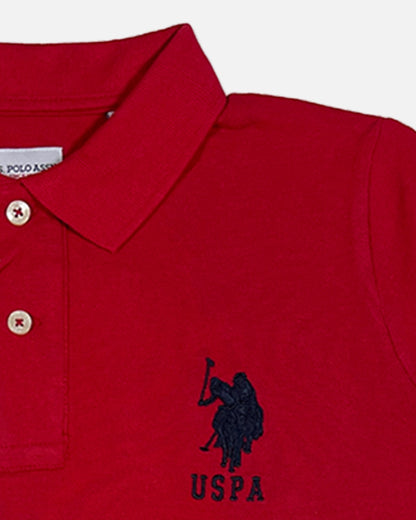 US Pollo Branded Men's Polo T-shirt Red Color MPT-12