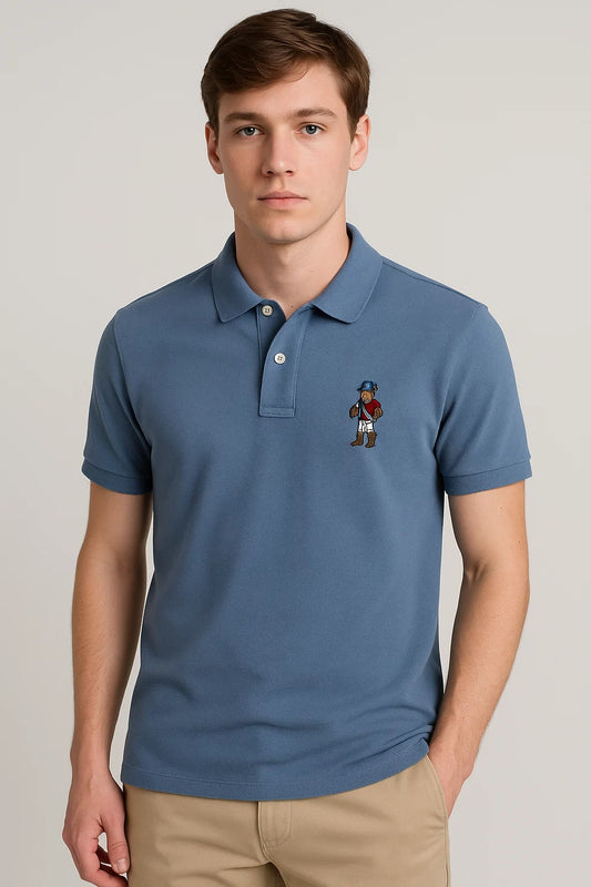 US Pollo Branded Men's Polo T-shirt Blue Color MPT-18