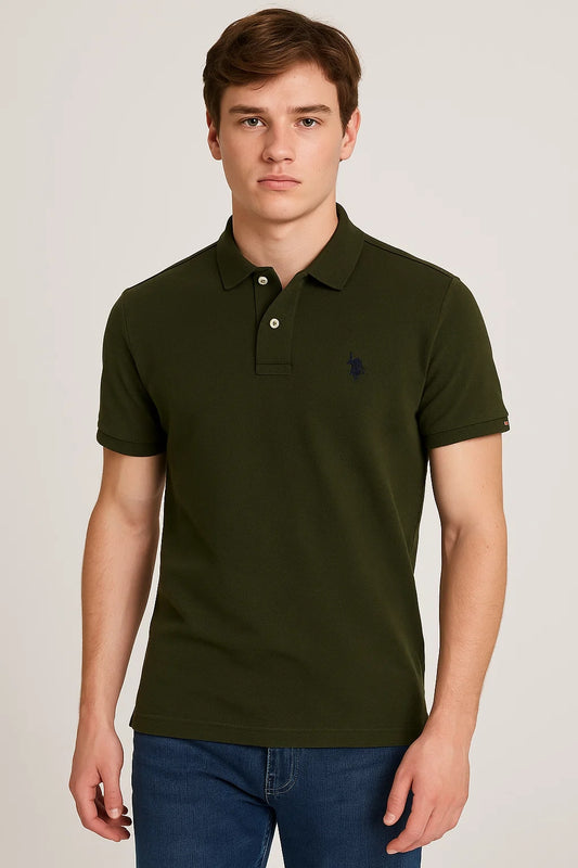 US Pollo Branded Men's Polo T-shirt Green Color MPT-15