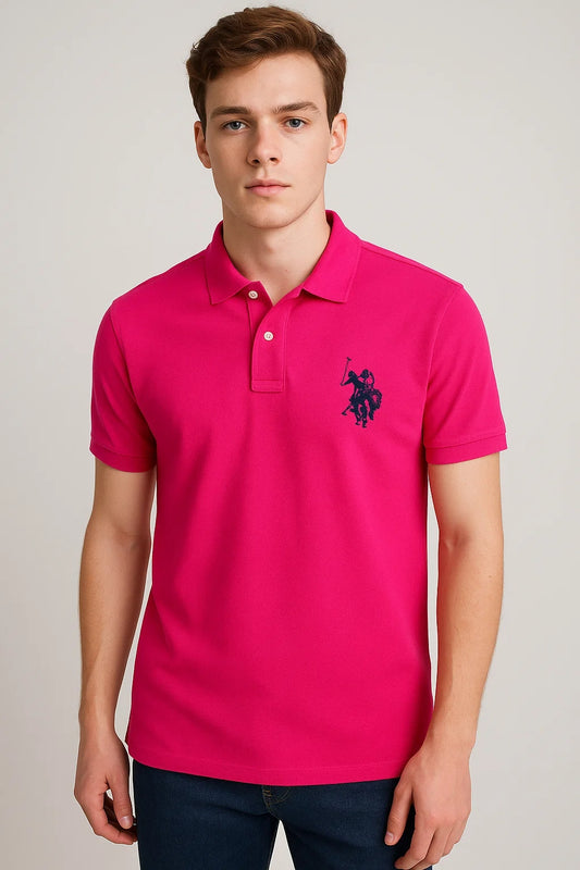 US Pollo Branded Men's Polo T-shirt Pink Color MPT-14