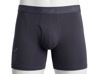 Sloggls Branded Men’s Prmium Boxer - Charcoal BR-15