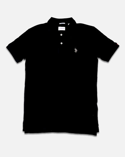US Pollo Branded Men's Polo T-shirt Black Color MPT-22