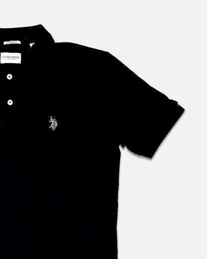 US Pollo Branded Men's Polo T-shirt Black Color MPT-22