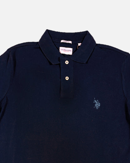 US Pollo Branded Men's Polo T-shirt Navy Blue Color MPT-19