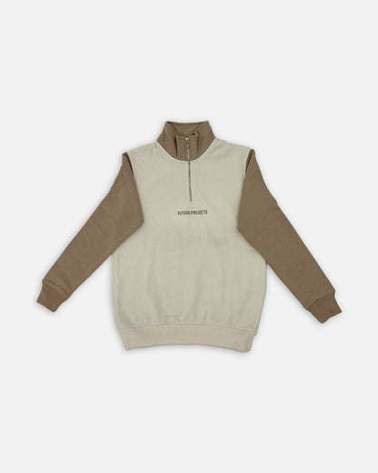 Primk Branded Winter Unisex Premium Fleece Tracksuit Co-ord set – LBeige & Mocha UCS-03