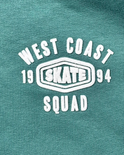 Branded Kids "West Coast Skate Squad" Green Hoodie Sp-14