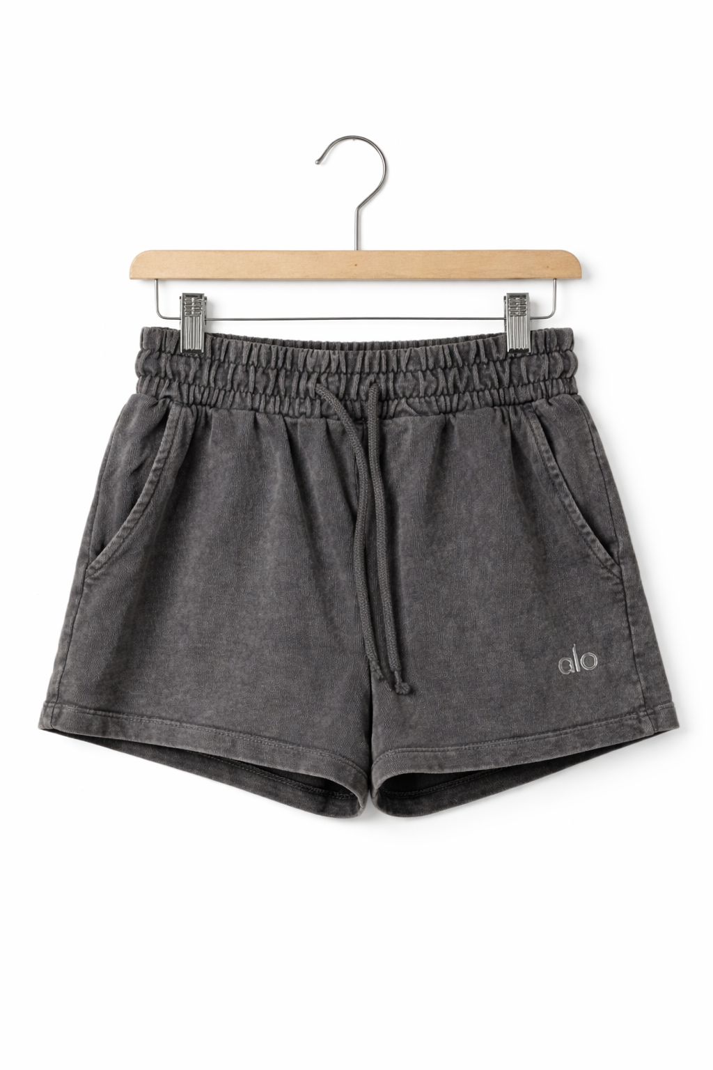 ALOS branded Womens Shorts-Charcoal grey MWS-23