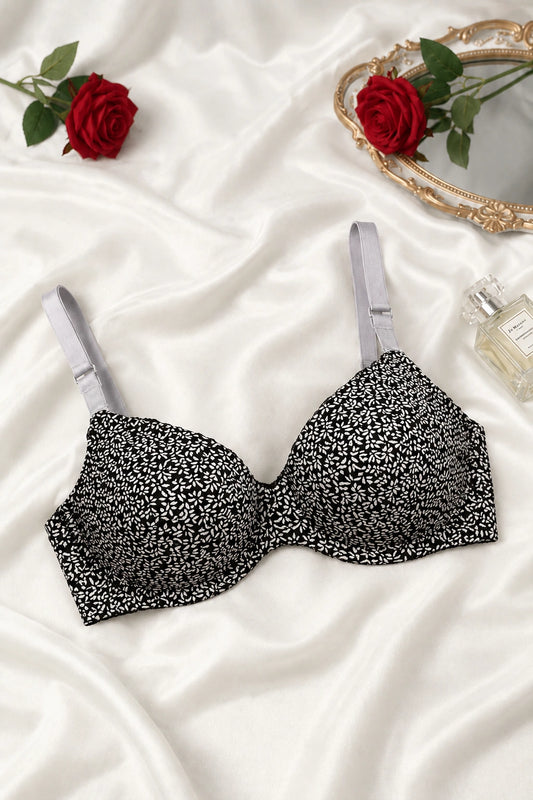 Branded Women's Micro-Print Bra WBS-02