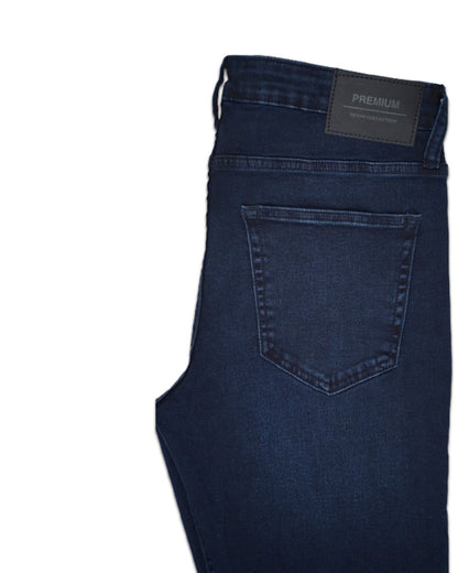 Zelig Branded Men’s Dark Blue Slim-Fit Stretch Denim Jeans MJ-15