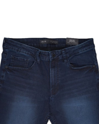 Zelig Branded Men’s Dark Blue Slim-Fit Stretch Denim Jeans MJ-15