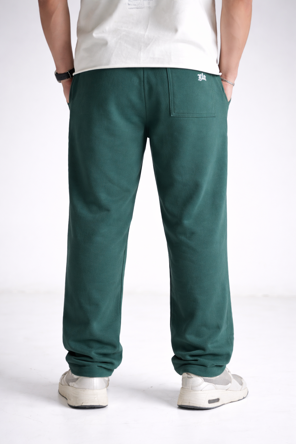 Younglay Branded Unisex Wide-Leg Trouser - Forest Green UT-30