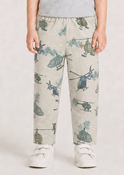 Branded Kids Trouser Helicopter printed KUT-08