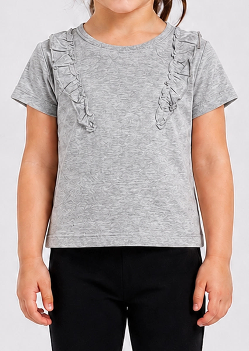 Branded Girl T-shirt Grey Color GTS-09