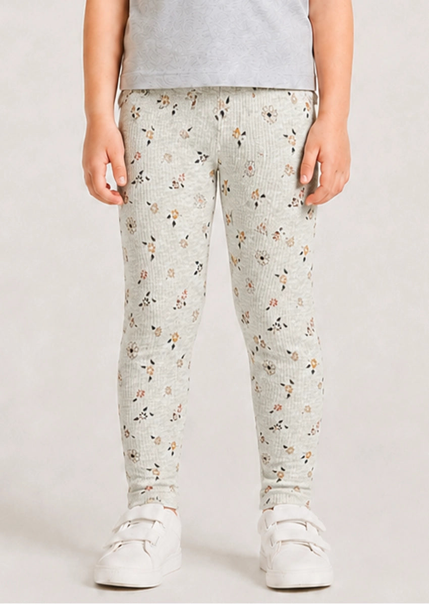Branded Girl's Tides Peach Color With Floral Gliter Printed GTD-16