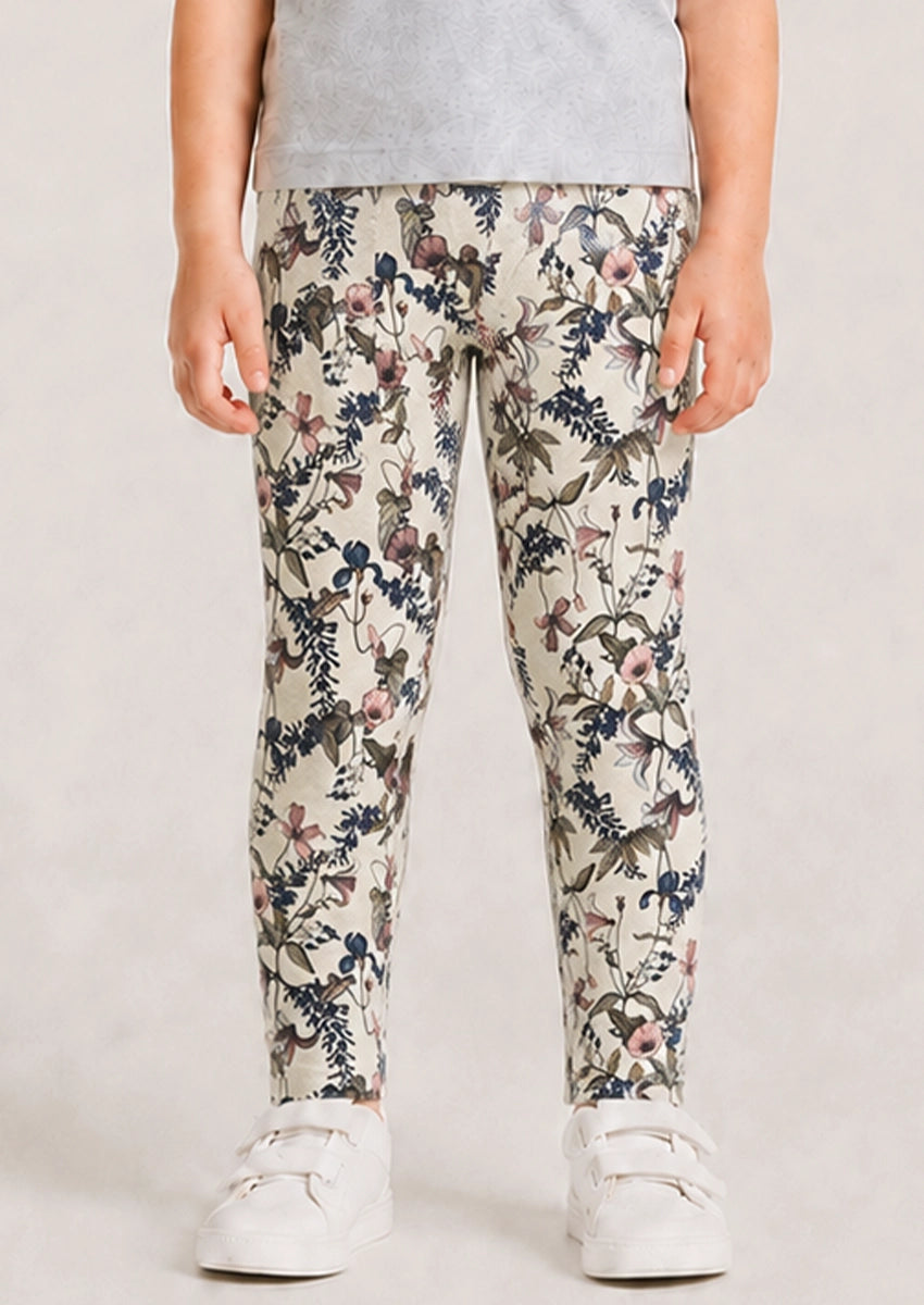 Branded Girl's Tides Cream Color With Floral Printed GTD-12