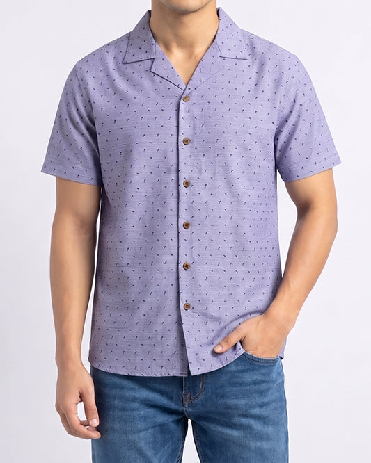 Pegadoor Branded Casual Half Sleeves Shirt Blue Color MCS-03