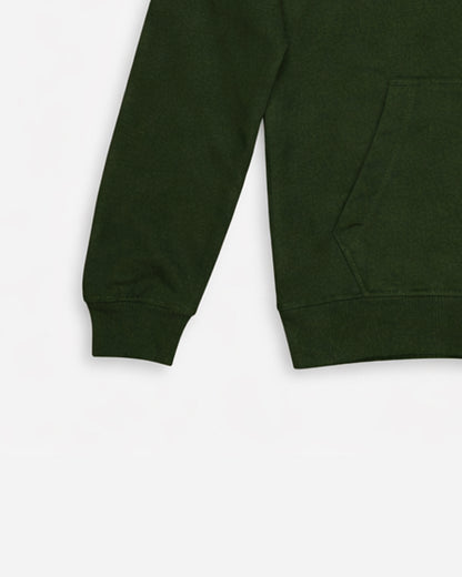 ADONY Branded Men’s Zip-Up Hooded Sweatshirt – Olive Green MZH-14