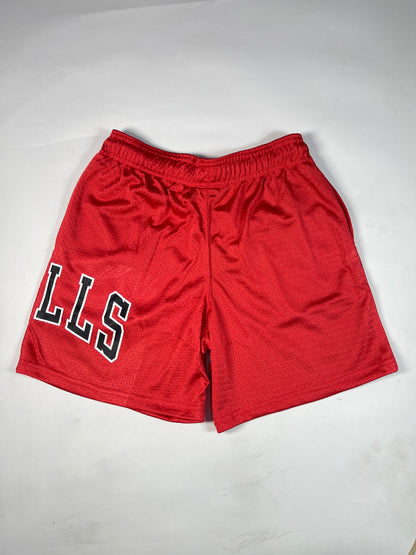 NBA Branded Boy's Polyester Shorts Red Color BST-02
