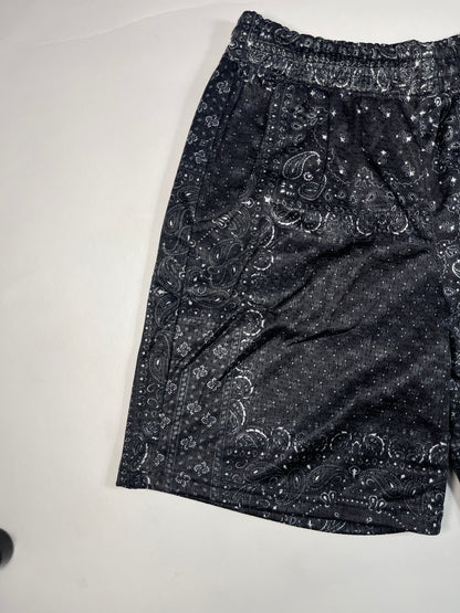 NBBA Branded Boy's Polyester Shorts Black Color BST-07
