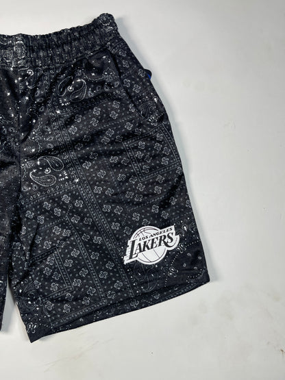 NBBA Branded Boy's Polyester Shorts Black Color BST-07