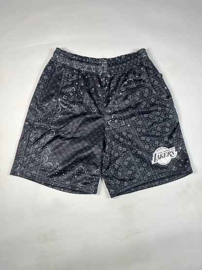 NBBA Branded Boy's Polyester Shorts Black Color BST-07
